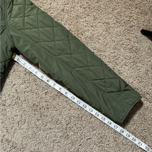 Troy Burch English Green Quilted Puffer Jacket - Picture 11 of 12